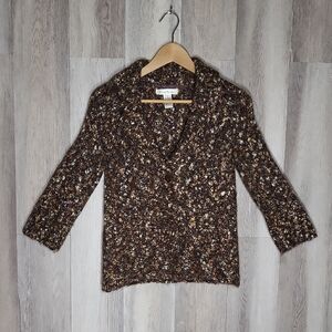 Vintage Susan Bristol Sweater Jacket Chunky Wool Alpaca Mohair Knit Cozy‎ Retro
